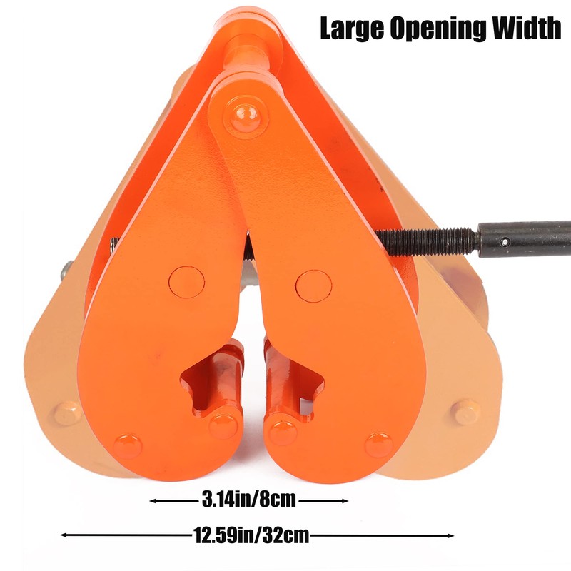 MYOYAY Beam Clamp 11000lbs/5ton Capacity I Beam Lifting Clamp 3.1-12.6