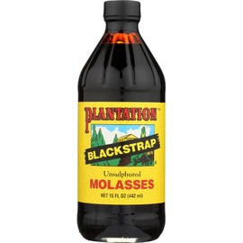 Plantation Blackstrap Molasses, 15-Ounce Glass(Pack of 3)