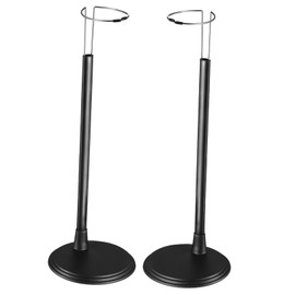 Garneck Doll Stand 45 cm - Adjustable Doll Holder for Large Dolls and Action Figures - Sturdy Stand in Black Ideal for Collectors and Home Decoration