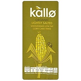 Kallo Organic Lightly Salted Corn Cakes 130g (Case of 12)