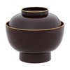 yam003 Yamanaka Lacquerware Zoni Bowl Soup Bowl with Lid, Large,