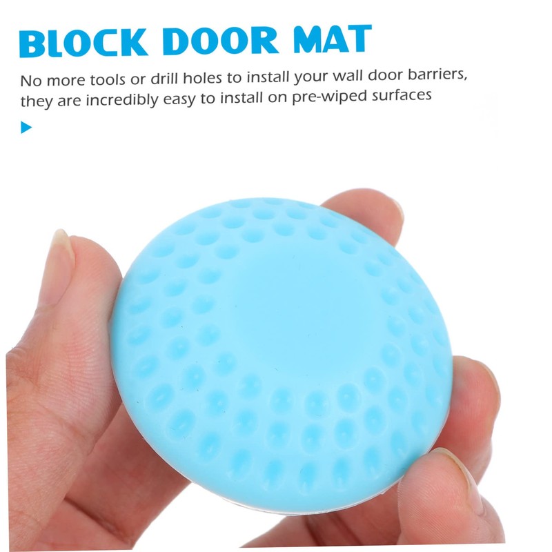 TEHAUX 3sets Door Knob Stopper Wall Protector Pad Easy Stick
