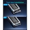 Yottamaster 40Gbps M.2 NVMe SSD Enclosure with Cooling Fan, Tool-Free