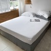 Simple&Opulence Double Fitted Sheet, 100% Natural Linen Bed Sheet with