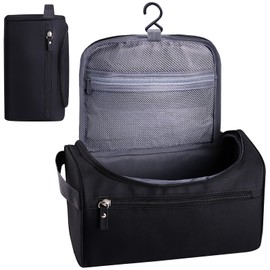 EMAGIE Neceser Bolsa de Viaje: Bolsa de Aseo Colgante Organizador de Viaje para Artículos de Tocador y Maquillaje Cosmetiquera para Hombre Mujer