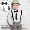QOCUILC 2 Pieces Kids Bow Tie Set Adjustable Bow Tie