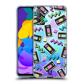 Head Case Designs Video Cassette Patterns Iconic 90's Soft Gel Case Compatible With Honor Play 4T Pro