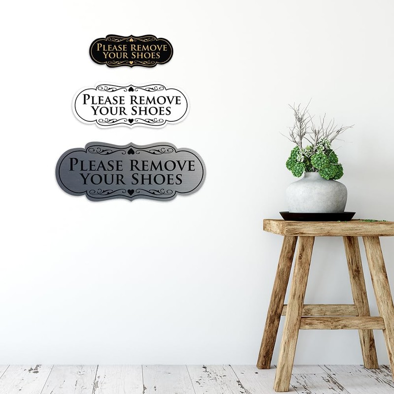 All Quality Designer Please Remove Your Shoes Wall or Door