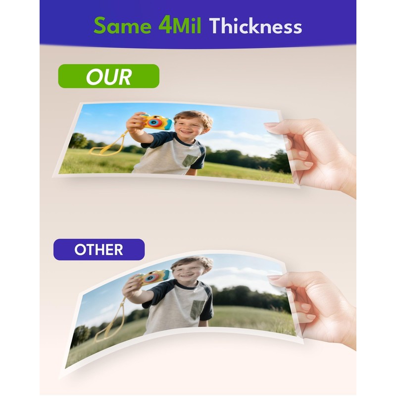 Uinkit 4mil Thick Self Laminating Sheets 8.5 x 11", 100Pack