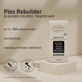 Il Salone Milano Plex Rebuilder Booster - Bonding & Hair Treatment for Enhanced Hair Color, Shine, and Softness - 4 x (0.51 oz / 15 ml)