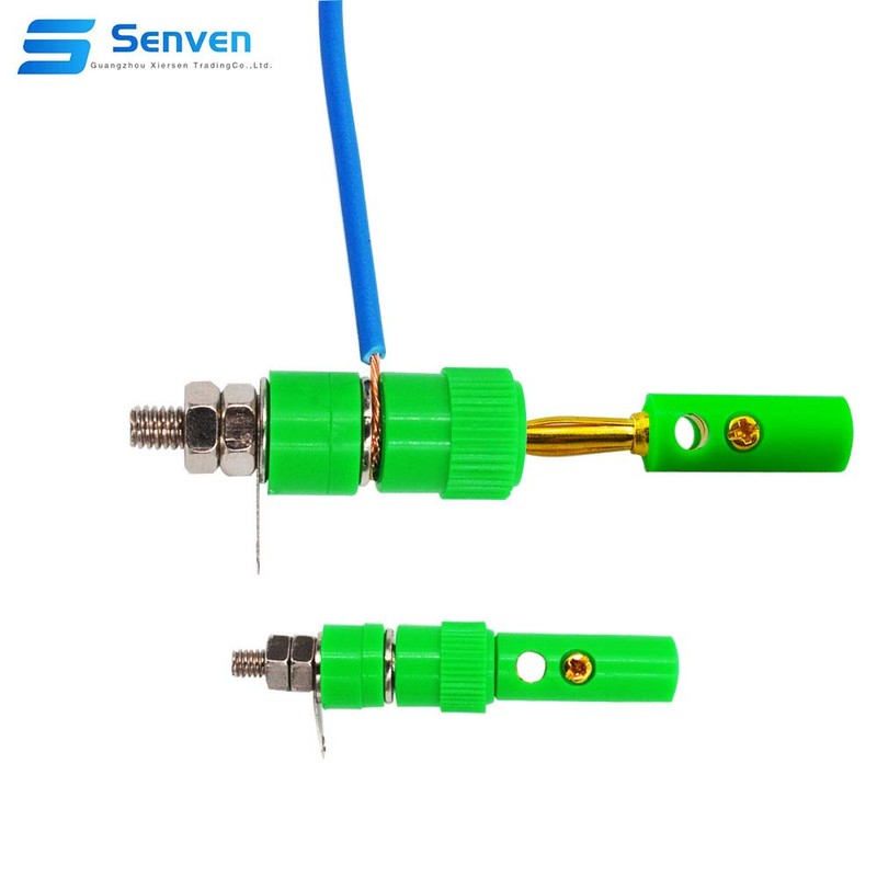 senvenelec 24pcs 4 mm Banana Clamp Socket, 4 mm Lantern