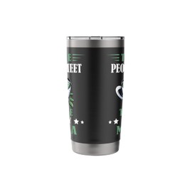 The More People I Meet Matcha Tea Matcha Lover Matcha Stainless Steel Insulated Tumbler