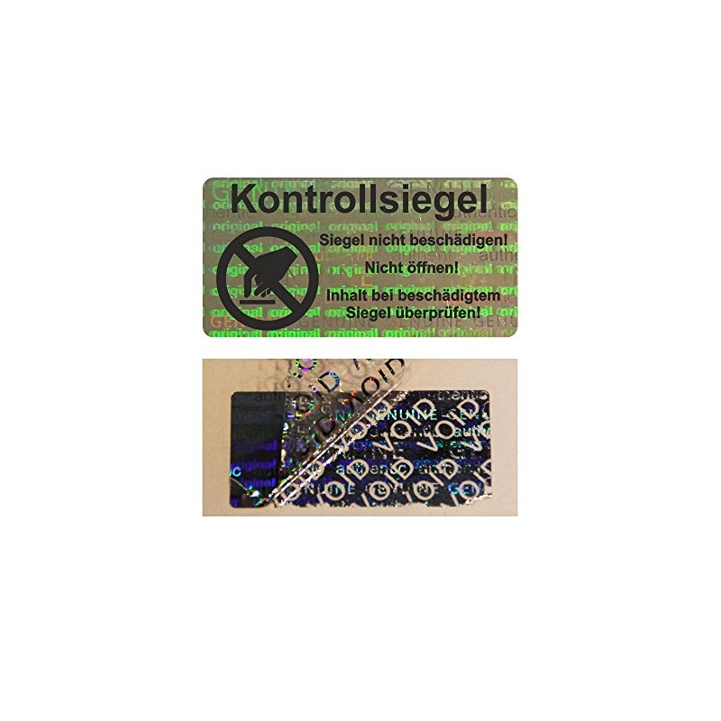 Hologram VOID Security Labels "Check Seal with Logo" on Roll