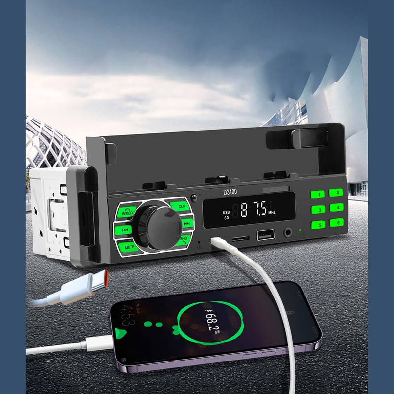 Car MP3 Player Single DIN Car Bluetooth Radio Stereo With
