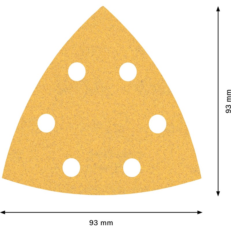 Bosch Professional 5x Expert C470 Sandpaper (for Hardwood, Paint on