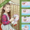 Caydo 6 Pieces Embroidery Hoops and 15 Needles, Plastic Circle