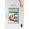 FEMER Tin Sign with German Text 20 x 30 cm