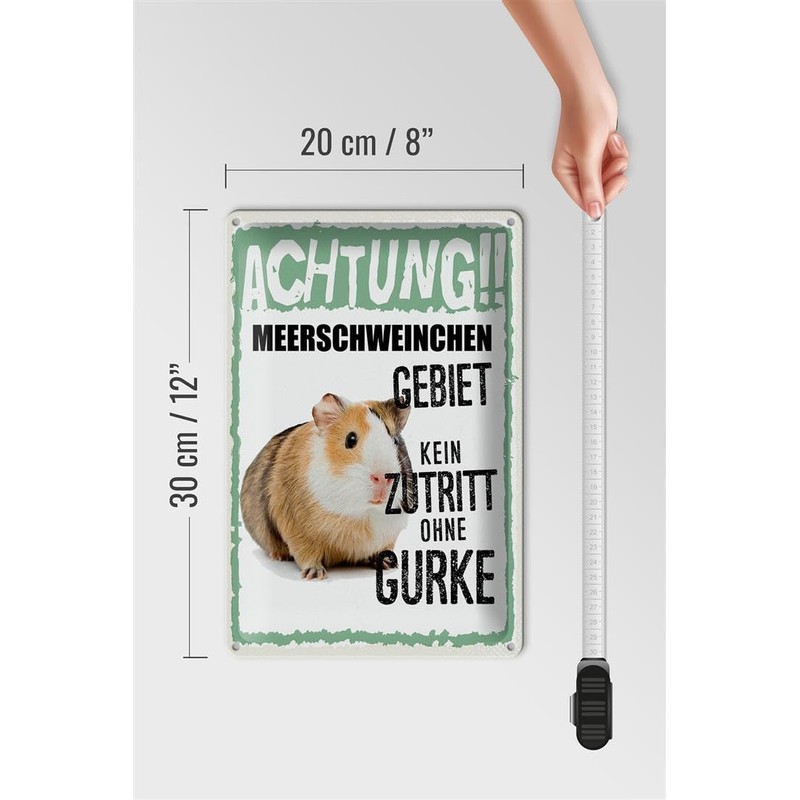 FEMER Tin Sign with German Text 20 x 30 cm