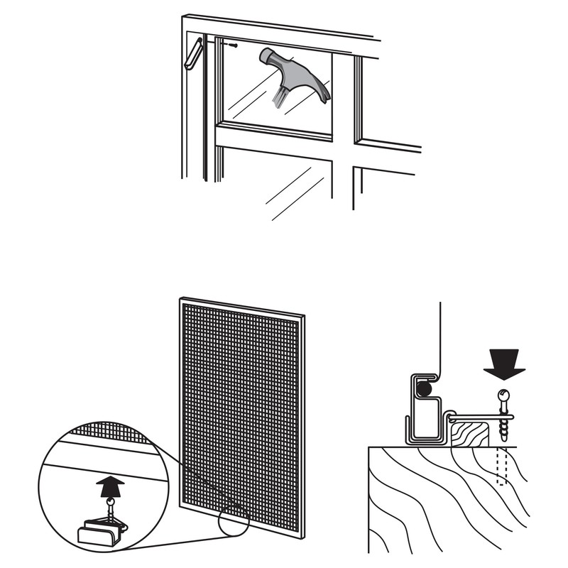Prime-Line L 5790 Window Screen Bottom Latches (Single Pack)