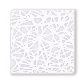 Modern Twist Coasters, Silicone, Twine – Silver, Set of 4