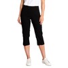 SLIM-SATION Women's Golf Wide Band Pull-On Capri Pant with Real
