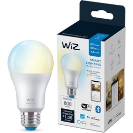 WiZ Foco Inteligente A19 8.8W luz cálida a fría dimeable controlable por WiFi                                                                         