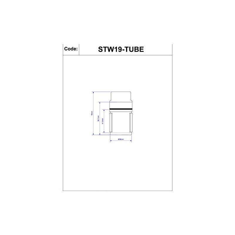 McAlpine 1�" 19mm Dip Tube for Shower Traps STW19-TUBE