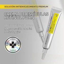 Mary&May Spicule Retinol PDRN Cream - Korean Face Moisturizer with Marine Spicules & Nano Liposome Retinol - Pore Texture Firming Treatment, Ceramide 