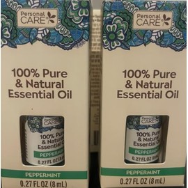 Personal Care Pure & Natural Essential Oil, Peppermint - 0.27 fl oz Pack of 3