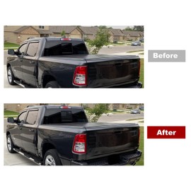 HHLOU Rear Middle Window American Flag Vinyl Decal Fits F150 F250 F350 2015-2021 (F150 F250 F350 2015-2021)