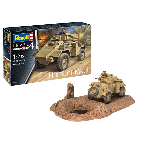 Revell 03289 Humber Mk.II, Tank Model Kit 1:76 Faithful Model