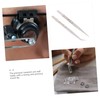 Healeved Tweezers 2 Pack of Stainless Steel Tweezers Suction Tip