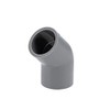 sourcing map PVC Pipe Fitting 45 Degree Elbow Gray 20mm