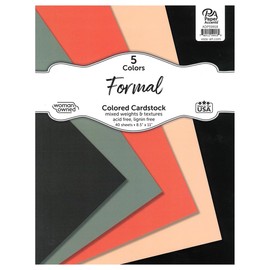 Accent Design Paper Accents Cardstock Variety Pack 8.5x11" 40 Sheets – Formal Colored Cardstock, Card Stock, Construction Paper for Scrapbooking, DIY, and Art Projects