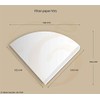 100 Size V01 White Coffee Filter Papers, Compatible with Hario