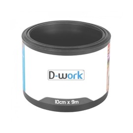 Garden Edging Flexible Smooth Anthracite Grey Height 10cm x Length 9m Made from PVC and UV Protection (Thickness 1mm) D-Work