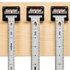Woodpeckers Hook Rule, 12 Inch, Stainless Steel Woodworking Ruler That
