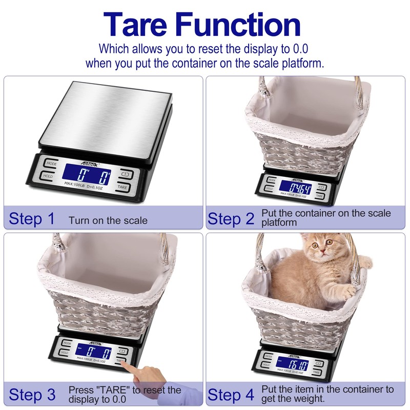 Acteck High Accuracy 0.1OZ Digital Shipping Scale, Postal Scale and