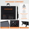 MHPOWOS Foldable Solar Panel 220W 110W Portable Solar Charger for