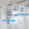 EurCross 72 x 84 inch Extra Long Clear Shower Curtain