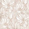 A-Street Prints Selwyn Copper Floral Wallpaper