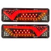 PLEAVIT Tail Lamp, Truck, 24 V, Sequential, Flowing Turn Signal,