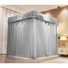 VETHIN Elastic Roof Style Four Corner Post Princess Bed Canopy