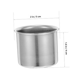 Zerodeko Stainless Steel Cup Small Measuring Cup with Scale Portable Mini Measuring Scoop for Travel for Liquid Mixing and More 40ml