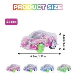 YXIING 24 Pcs Pull Backs Car, Toy Cars Partys Bag Fillers, Racing Car Partys Bag Fillers for Boys Toys Stocking for 3 5 Year Old Boys Girls Toddlers