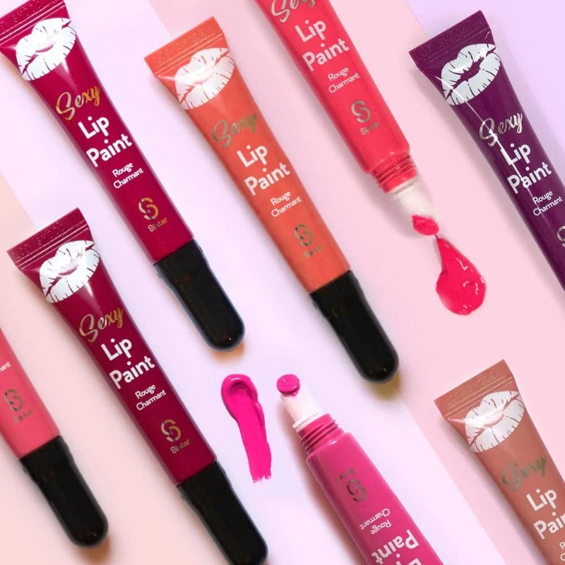 Sistar Sexy Lip Paint Cream Lip Gloss, Creamy and Rich,