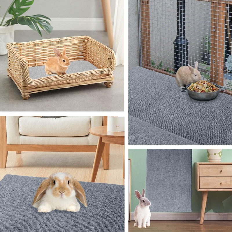 Rabbit Scratching Pad, Non-Woven Blanket with Back Adhesive, Rabbit Toys