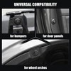 Pack of 100 Nylon Car Mounting Clips, Expansion Rivets and
