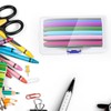 Dcocdeely 24 Pcs Plastic Crayon Box Clear Crayons Holder Case