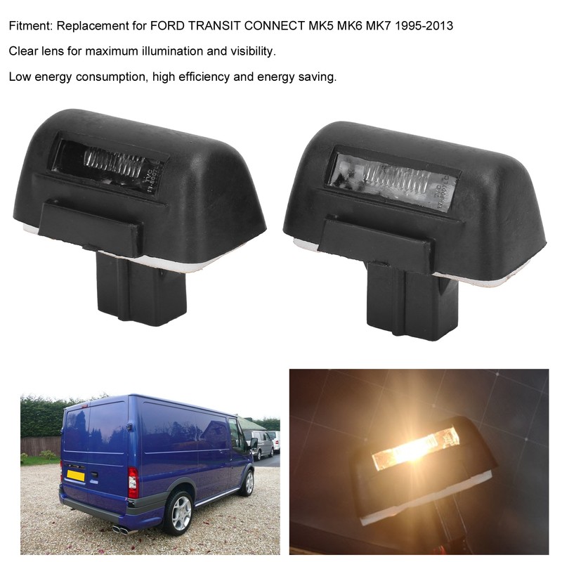 Rear License Plate Light 86VB‑13550‑AH Replacement for FORD TRANSIT CONNECT
